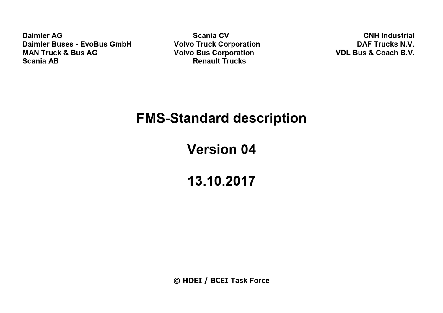 FMS J1979 CAN шина