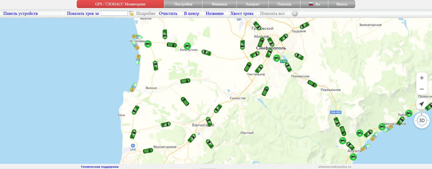 GPS мониторинг и управление маршрутами на джипах и внедорожниках