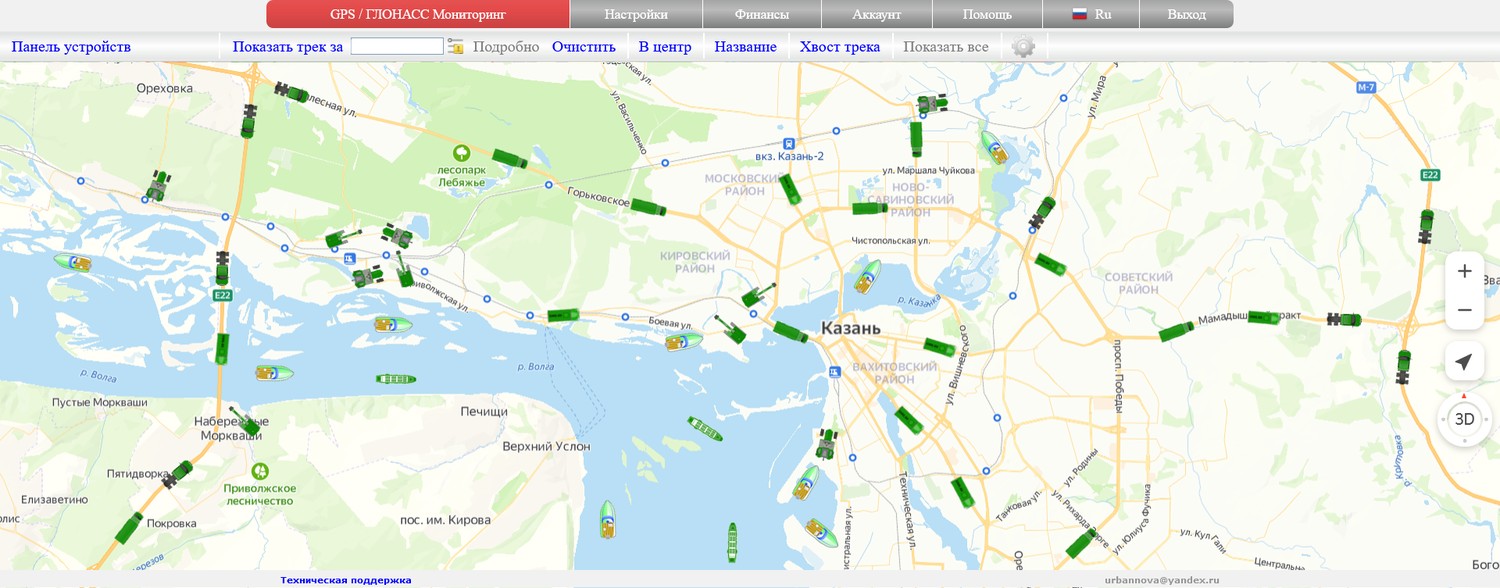 Мониторинг GPS транспорта с помощью автономных GPS маяков SinoTrack на сервере TREKBERRY